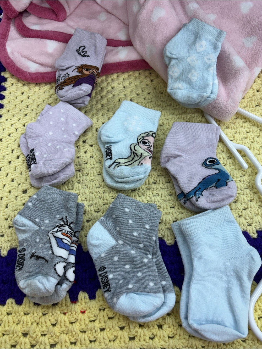 Disney lot of 8 pair toddler socks